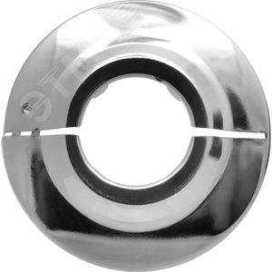Чашка декоративная (отражатель) 3/4' (65х25х7мм) разъемная (нержавеющая сталь, хромированная) ИС.130516 MasterProf - 2