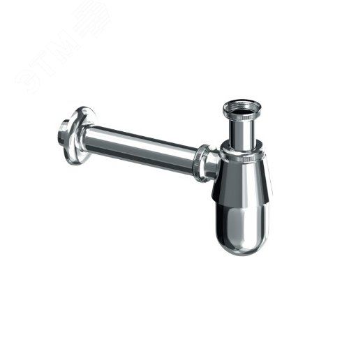 Изображение товара Сифон для умывальника круглый 1.1/4 (хром. метал.) с трубкой 32 (шт)