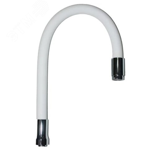 Изображение товара Излив гибкий для кухонного смесителя силиконовый, белый (шт)