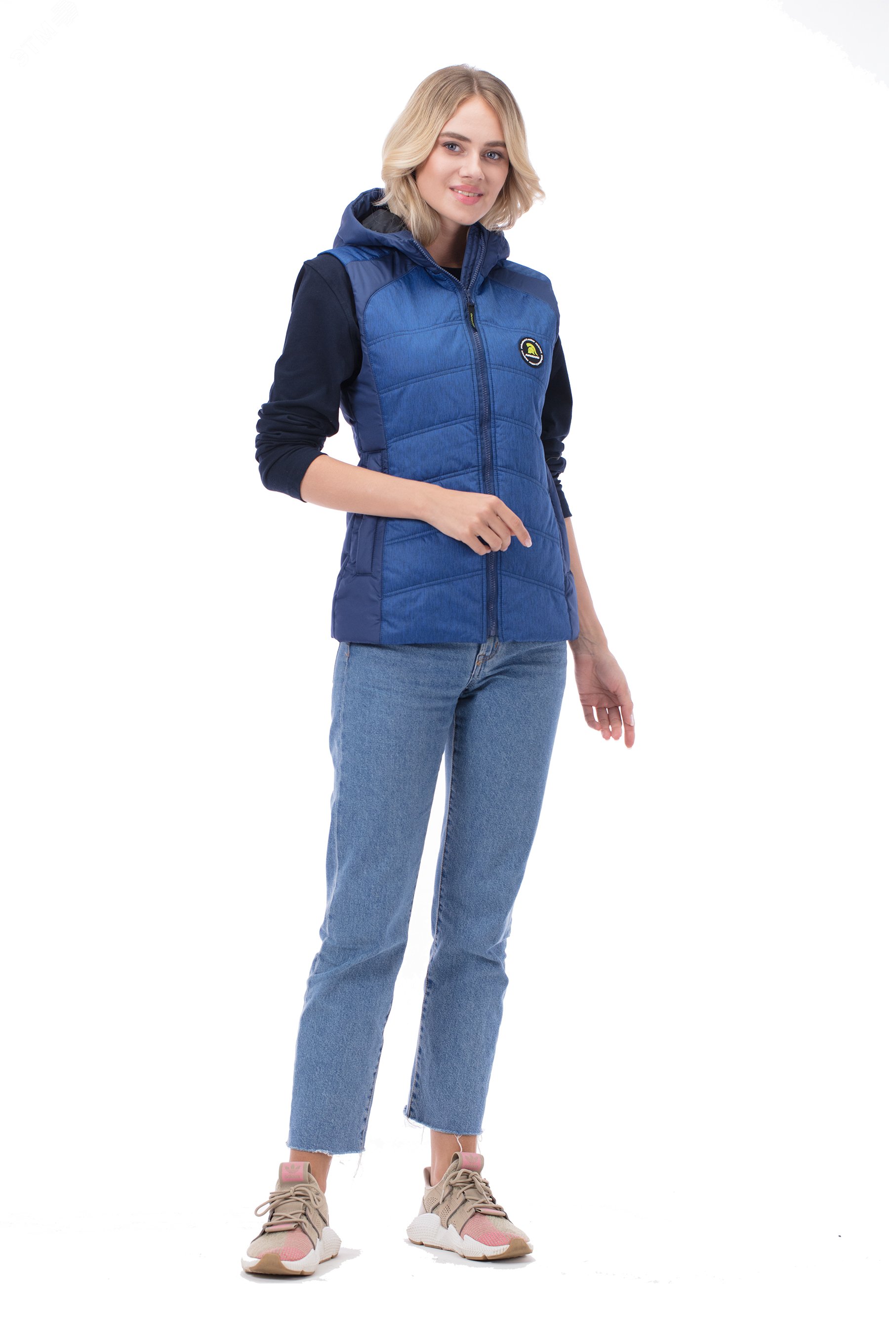 Изображение товара Жилет утепленный женский 88-92 Васильковый Темно-синий Авангард