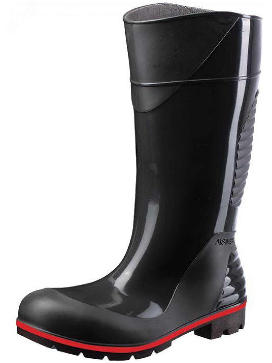 Изображение товара Сапоги ПВХ Амфибия черные женские демисезонные высота 34 см