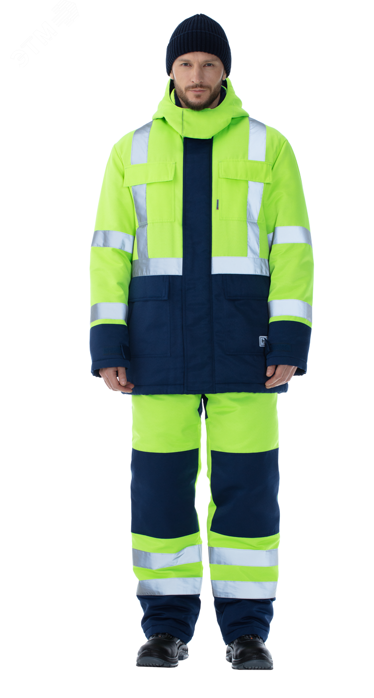 Изображение товара Костюм сигнальный утепленный Альянс мужской зимний с карманами