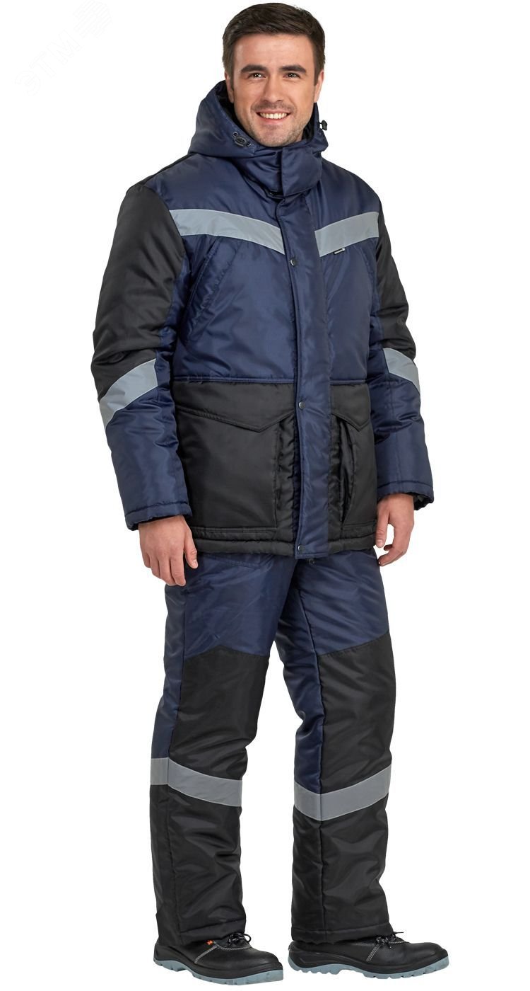 Изображение товара Мужской утепленный зимний костюм Андезит для работы со светоотражающими элементами