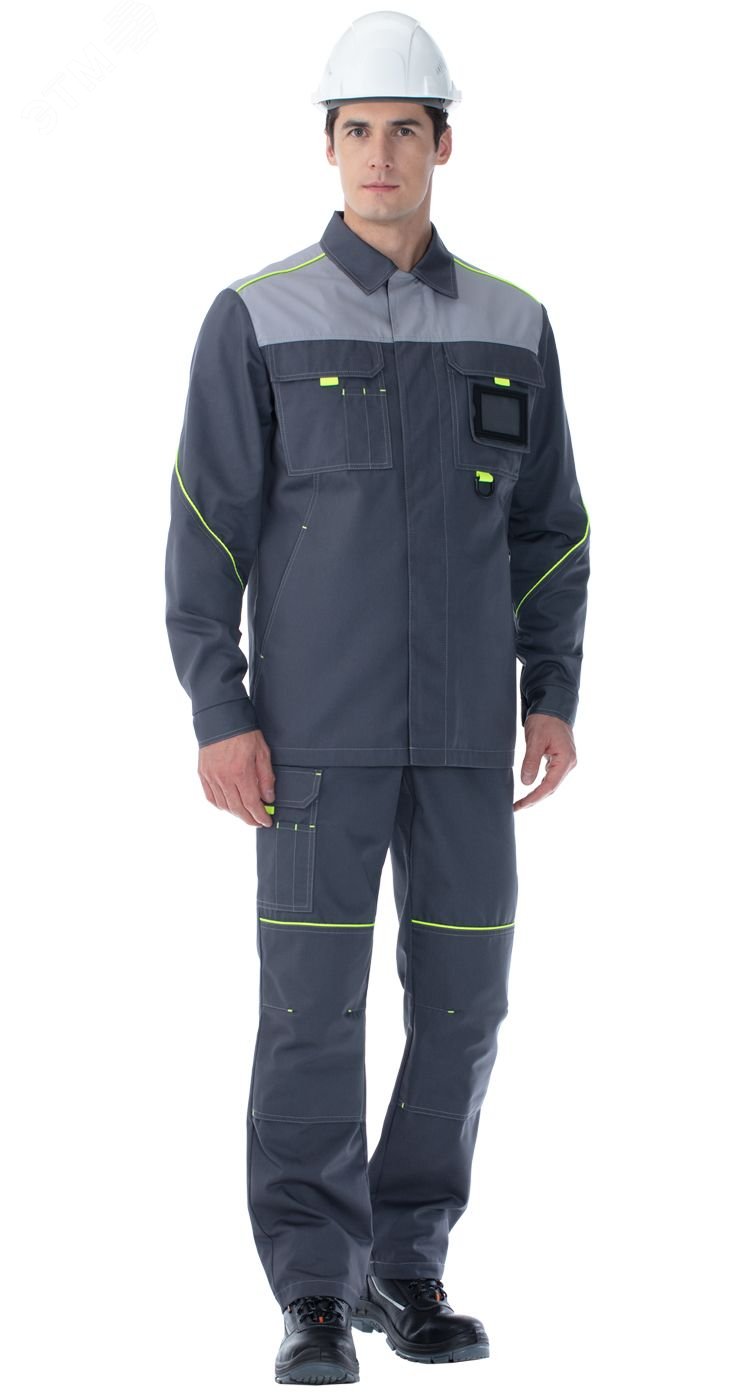 Изображение товара Куртка мужская удлиненная Авангард 177657 серый 120-124/170-176