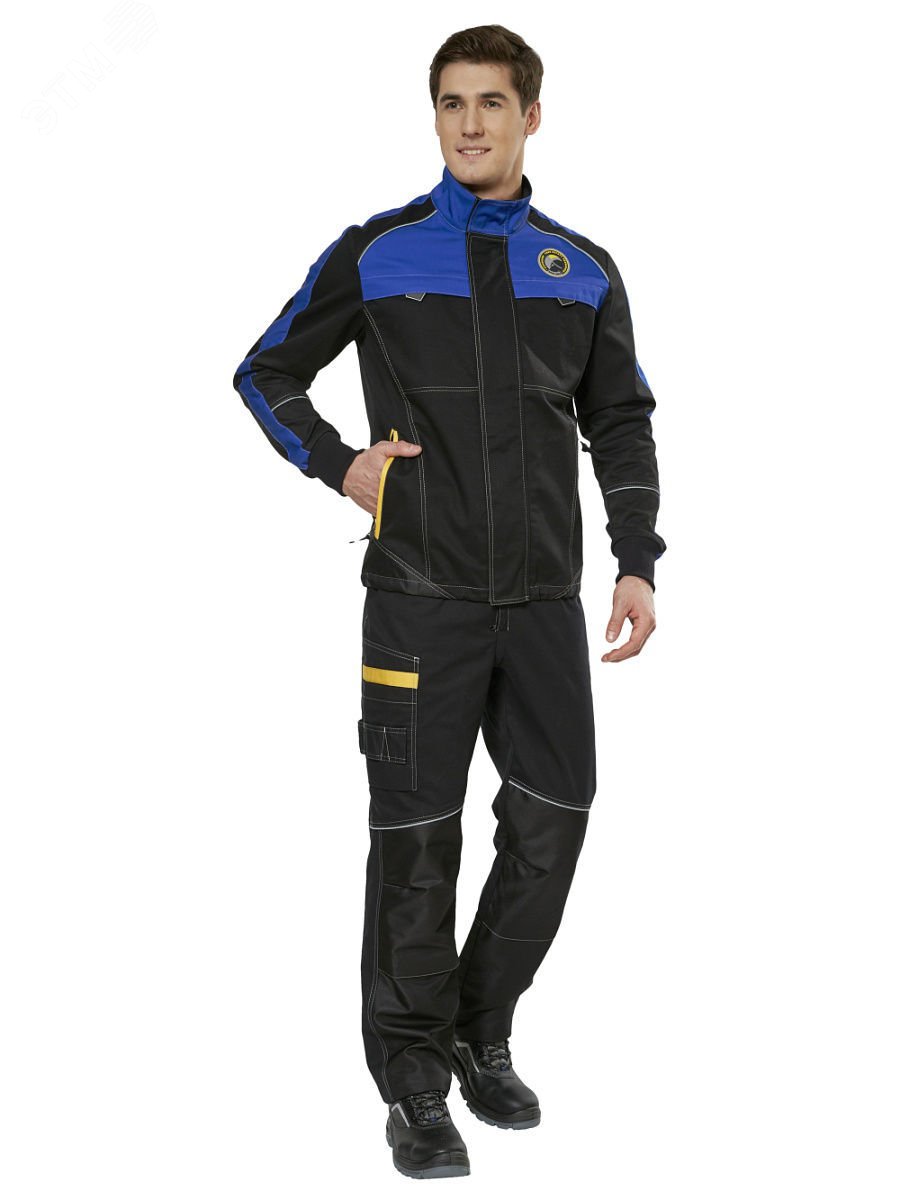 Изображение товара Куртка Старт, цвет черный с васильковым, р. 104-108/170-176 (шт)