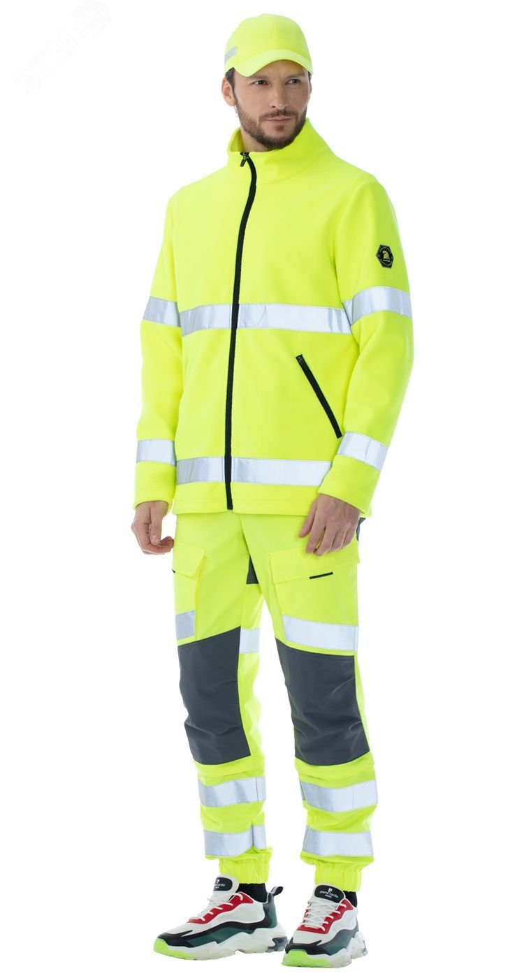 Изображение товара Куртка флисовая сигнальная Люменар флуоресцентно-желтая мужская