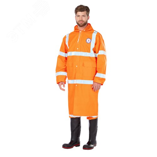 Изображение товара Плащ влагозащитный с СОП Triton extra оранжевого цвета cloak orange, р. 96-100 ( L ) (шт)