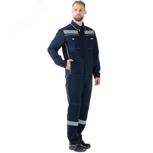 Изображение товара Костюм мужской Джокер-комфорт с бр. цв. т. син.-желт. р. 96-100/170-176 (компл)