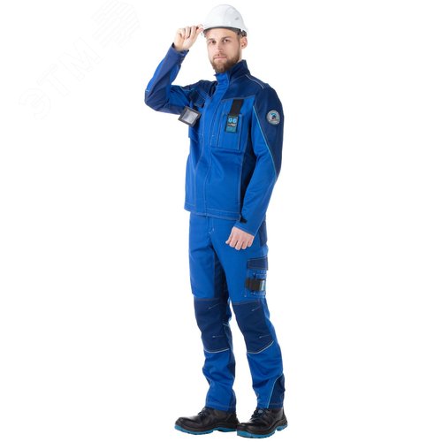 Изображение товара Костюм мужской Индевор с бр. цв. вас.-т. син., р. 96-100/182-188 (компл)