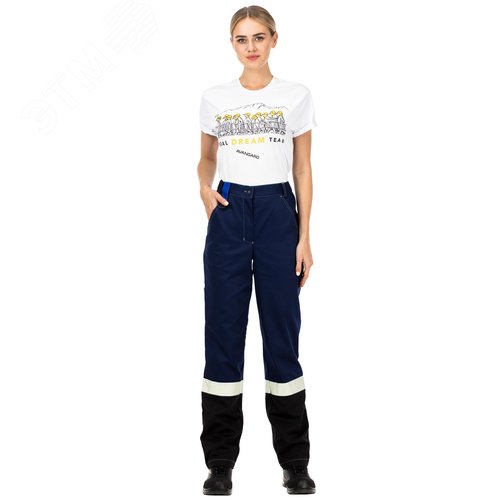 Изображение товара Брюки женские рабочие летние для ИТР Виват NEW серо-черно-красные, р. 88-92/170-176 (шт)