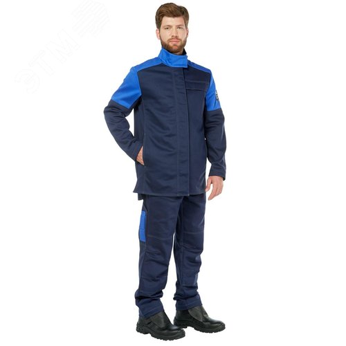 Изображение товара Костюм сварщика Баклер с брюками цв. синий-василек, р. 88-92/170-176 (компл)