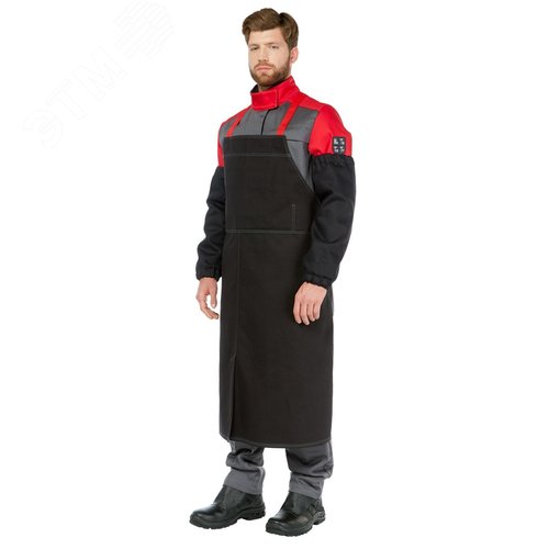 Изображение товара Фартук сварщика Болид цв. черный, р. универсальный (шт)