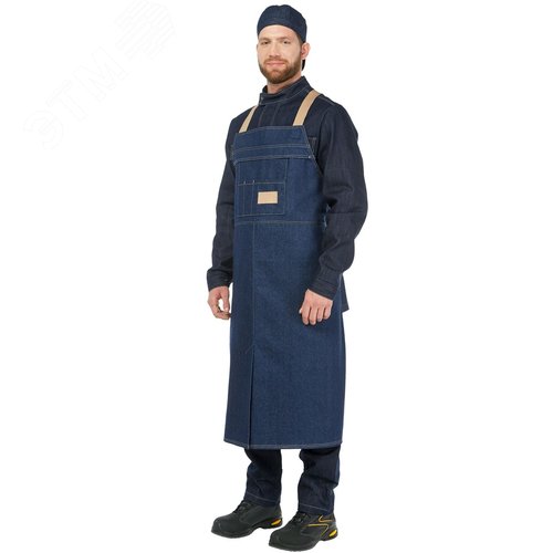 Изображение товара Фартук сварщика Воркшоп, цв. синий деним, р. универсальный (упак)
