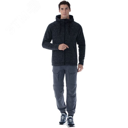 Изображение товара Куртка-толстовка Геотрек цв. серый меланж, р. 96-100/170-176 (шт)