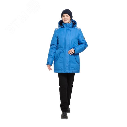 Изображение товара Куртка утепленная женская Ангара цв. василек - серый, р. 120-124/170-176 (шт)