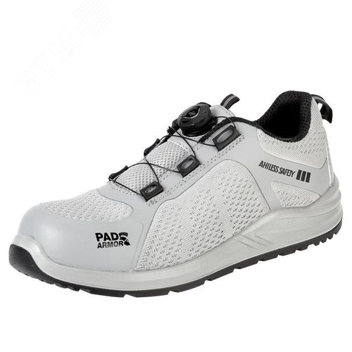 Изображение товара Полуботинки Капер с системой быстрой шнуровки, цв. светло-серый, КП, ПУ/ПУ (КАП FG LG S1), р.37 (пар)