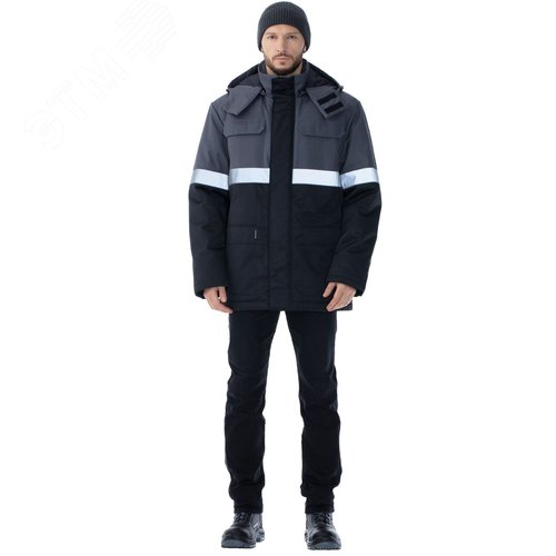 Изображение товара Куртка утепленная мужская Орион РФ цв.т.сер.-черный, р. 120-124/182-188 (шт)