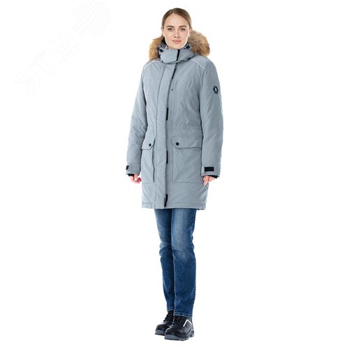 Изображение товара Куртка женская утепленная Рутфорд цв. св.серый, р. 88-92/170-176 (шт)