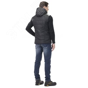 Изображение товара Жилет утепленный Хэдвей мужской, цвет черный-серый меланж, р. 88-92 (шт)