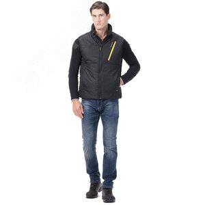 Изображение товара Жилет утеплённый Старт, цвет черный с желтой отделкой, р. 80-84 (шт)