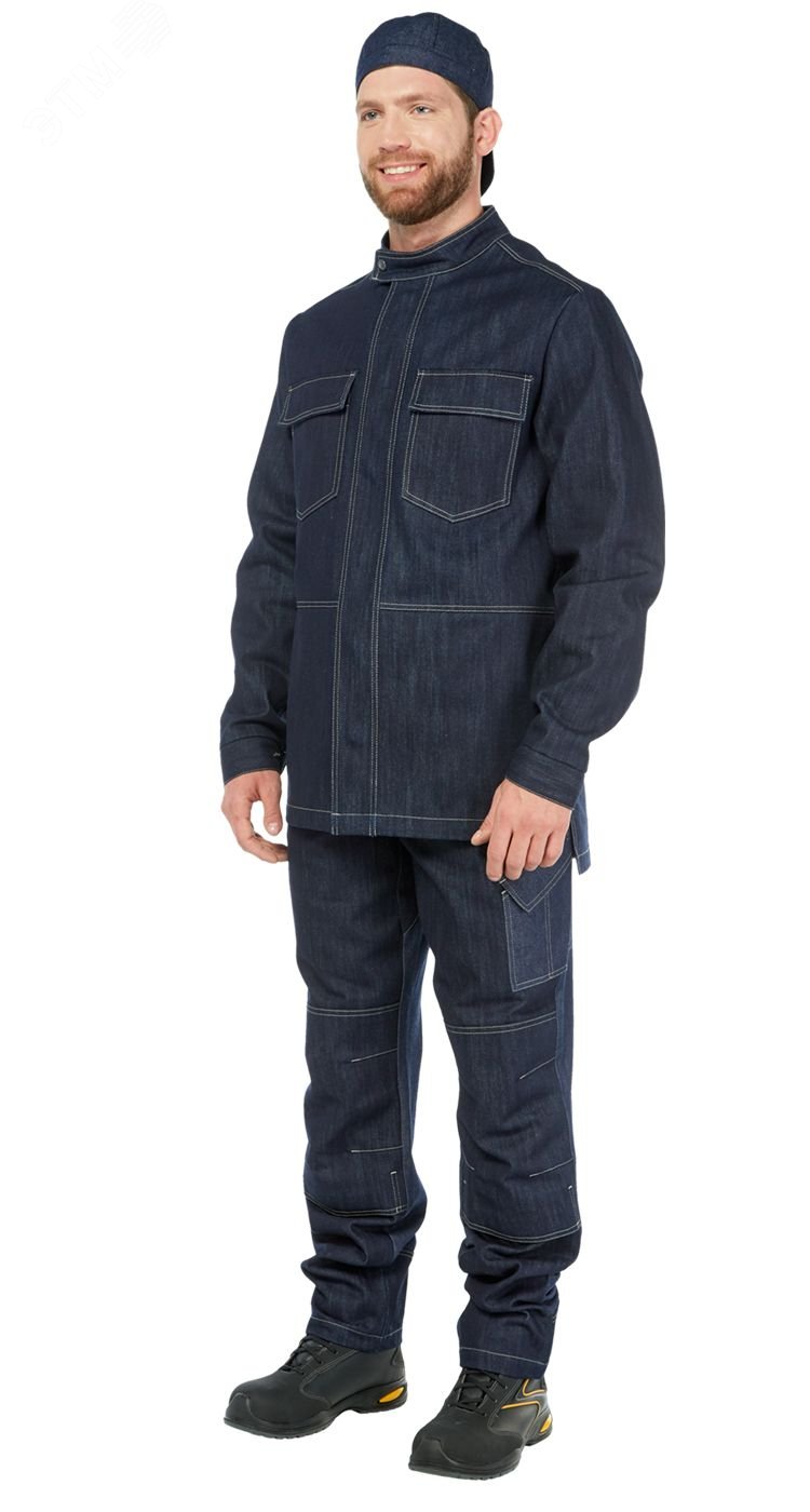 Изображение товара Костюм сварщика Воркшоп с брюками темно-синий р 96-100/170-176 летний
