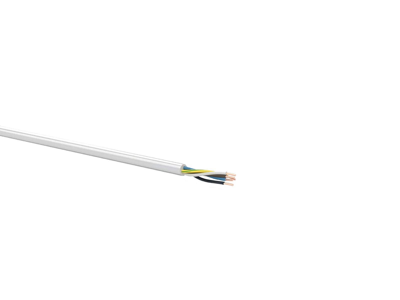 Провод ПВСнг(А)-LS 5х2.5 белый барабан  ТРТС