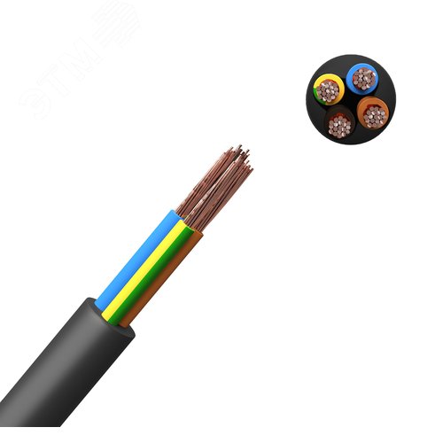 Кабель силовой КГТП-ХЛ 4х1,5(N)380/660-3 100м ТРТС - фото 1