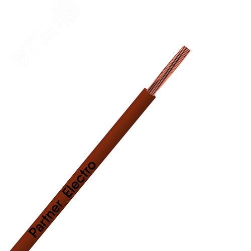 Провод силовой ПуГВ 1х1,5 коричневый (300м) ТРТС - фото 1