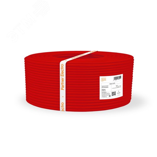 Провод силовой ПуГВ 1х1,5 красный (100м) ТРТС - фото 2