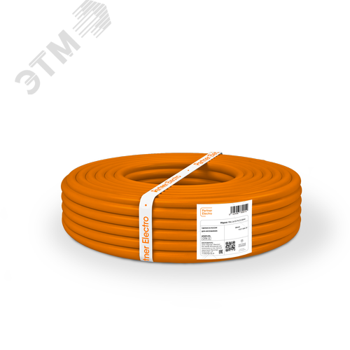 Провод ПВС 2х1,5+1х1,5оранжевый (20м) ТРТС - фото 2