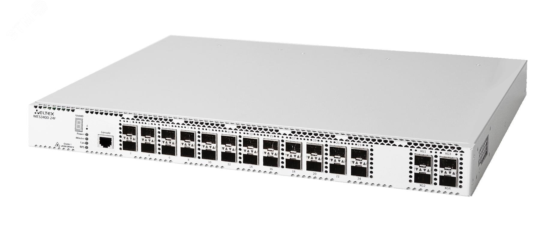 Изображение товара Коммутатор управляемый L3 24 порта RJ45/SFP 10 1000 10000 Мбит/с