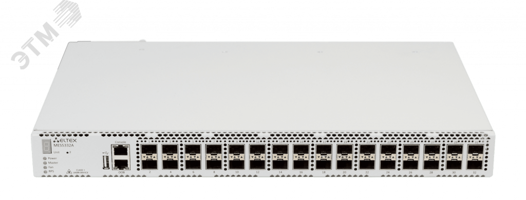 Коммутатор агрегации управляемый L3 32 портов SFP+, SFP 10/1000Мб/с, USB без БП MES5332A ELTEX - превью 2