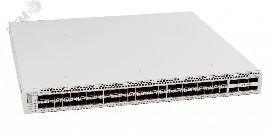 Коммутатор управляемый L3 48 портов 10 Мб/с, 6хQSFP+, без БП MES7048 ELTEX