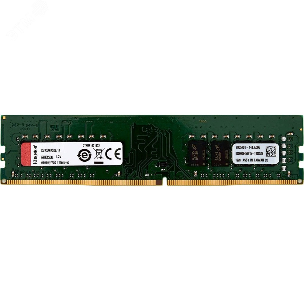 Изображение товара Модуль памяти ValueRAM 16ГБ, DDR4, DIMM, 3200 МГц, 25600 Мб/с (шт)