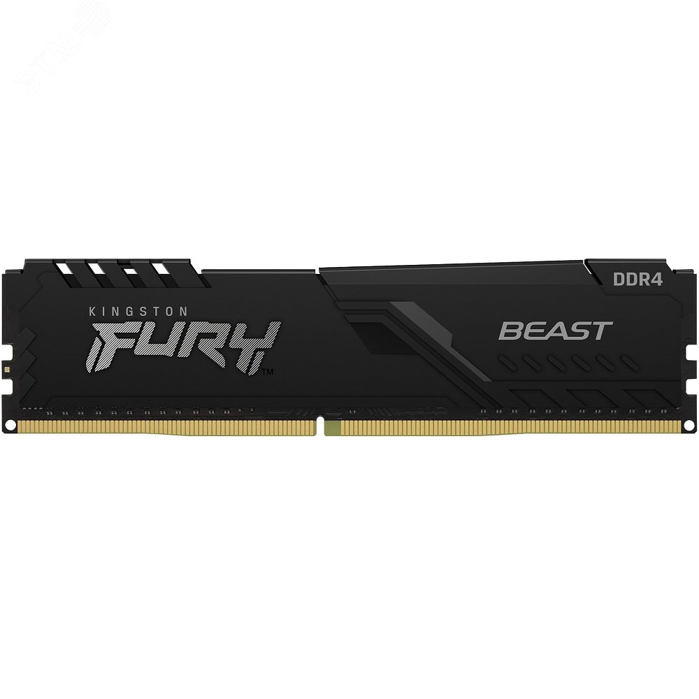 Изображение товара Модуль памяти FURY Beast Black 8ГБ, DDR4, DIMM, 3200 МГц, 25600 Мб/с (шт)