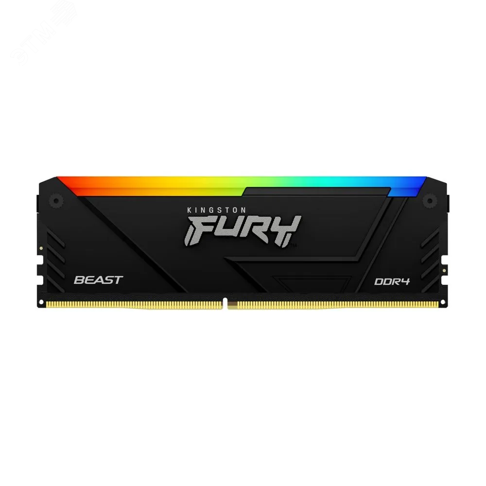 Изображение товара Модуль памяти FURY Beast RGB 32ГБ, DDR4, DIMM, 3600 МГц, 28800 Мб/с (шт)