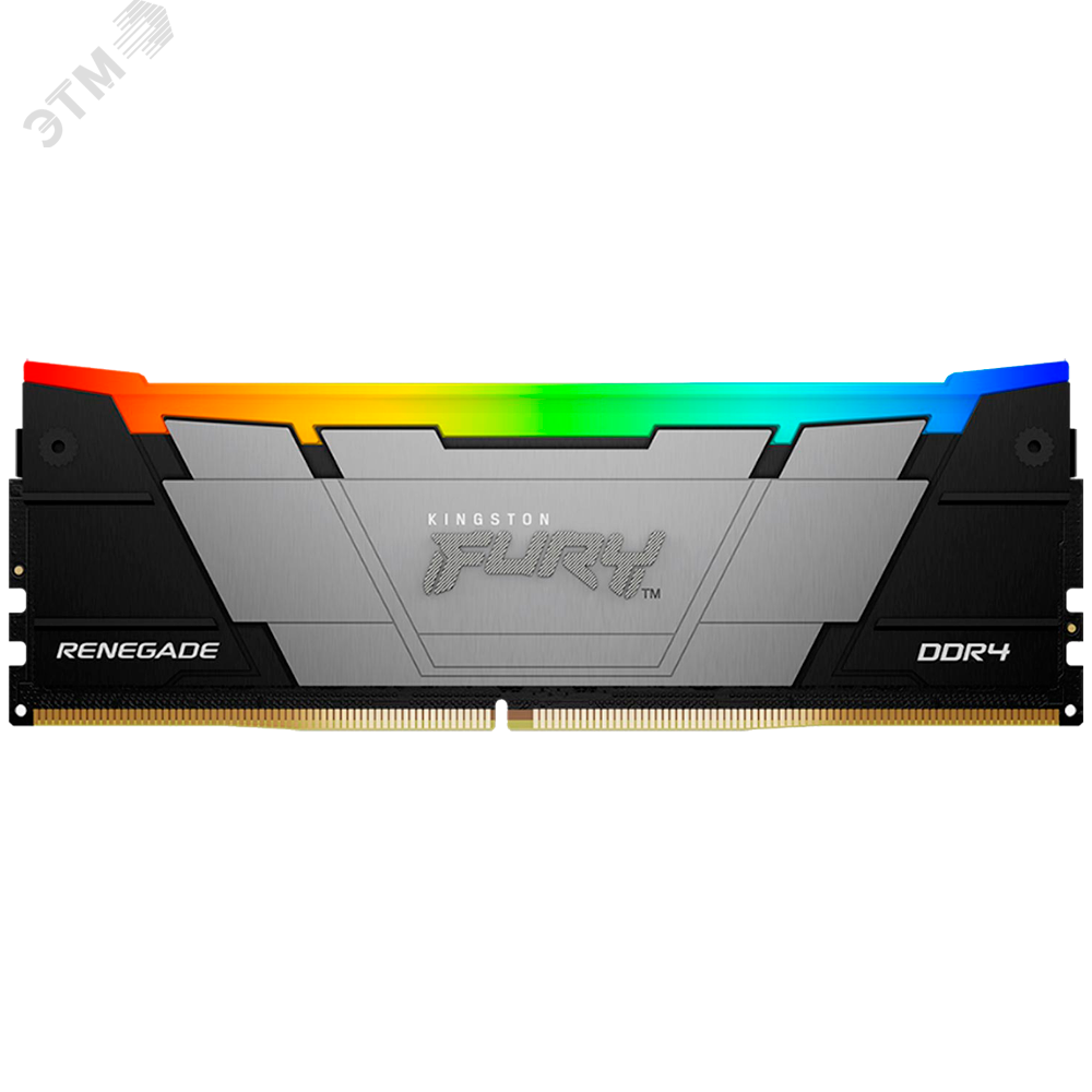Изображение товара Модуль памяти 8 ГБ FURY Renegade RGB Black Gaming, DIMM DDR4, 3600 МГц, 28800 Мб/с (шт)