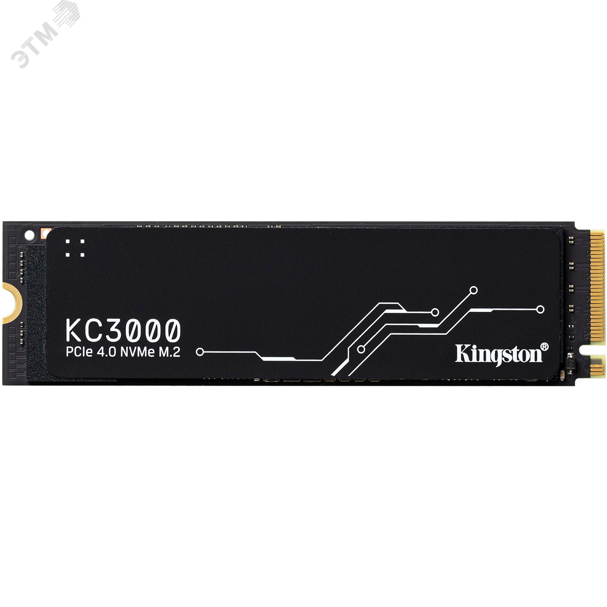 Изображение товара Накопитель SSD M.2 2280 2ТБ KC3000, NVMe, 3D TLC, 7000/7000 Мб/с, с радиатором (шт)