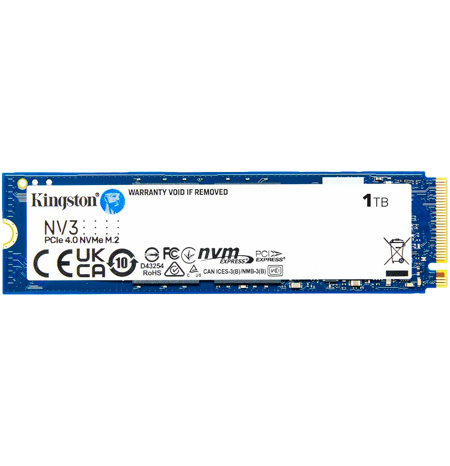 Накопитель SSD M.2 2280 1 ТБ NV3, PCIe 4.0 x4, 3D NAND, 6000/4000 Мб/с