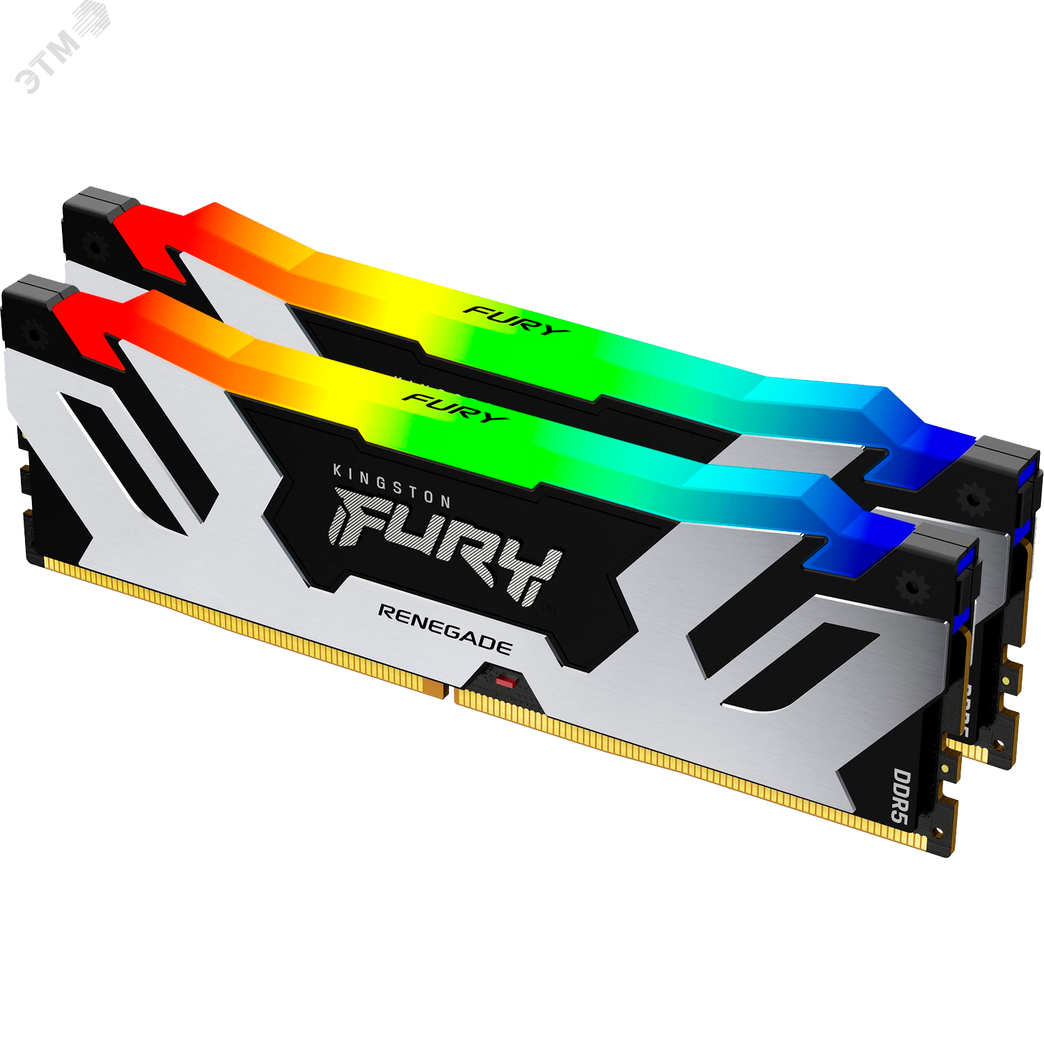 Изображение товара Модуль памяти FURY Renegade RGB XMP 32ГБ, DDR5, DIMM, 8000 МГц, 64000 Мб/с (комплект 2 модуля) (шт)