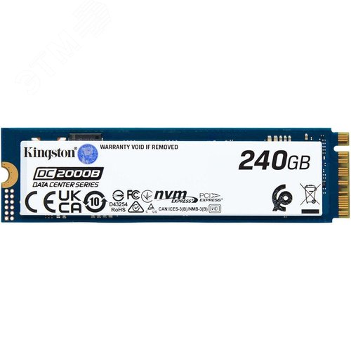 Изображение товара Накопитель SSD M.2 2280 240ГБ, NVMe, PCIe 4.0 x4, TLC, 4500/4000 Мб/с (шт)