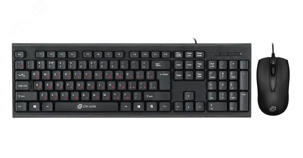 Изображение товара Комплект клавиатура + мышь 630M, USB, черный (шт) Изображение товара Комплект клавиатура + мышь 630M, USB, черный (шт)