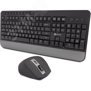 Изображение товара Комплект клавиатура + мышь S290W, USB беспроводная, multimedia, черный (шт)