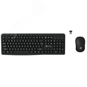 Изображение товара Комплект клавиатура + мышь 225M, USB беспроводная, multimedia, черный (шт)