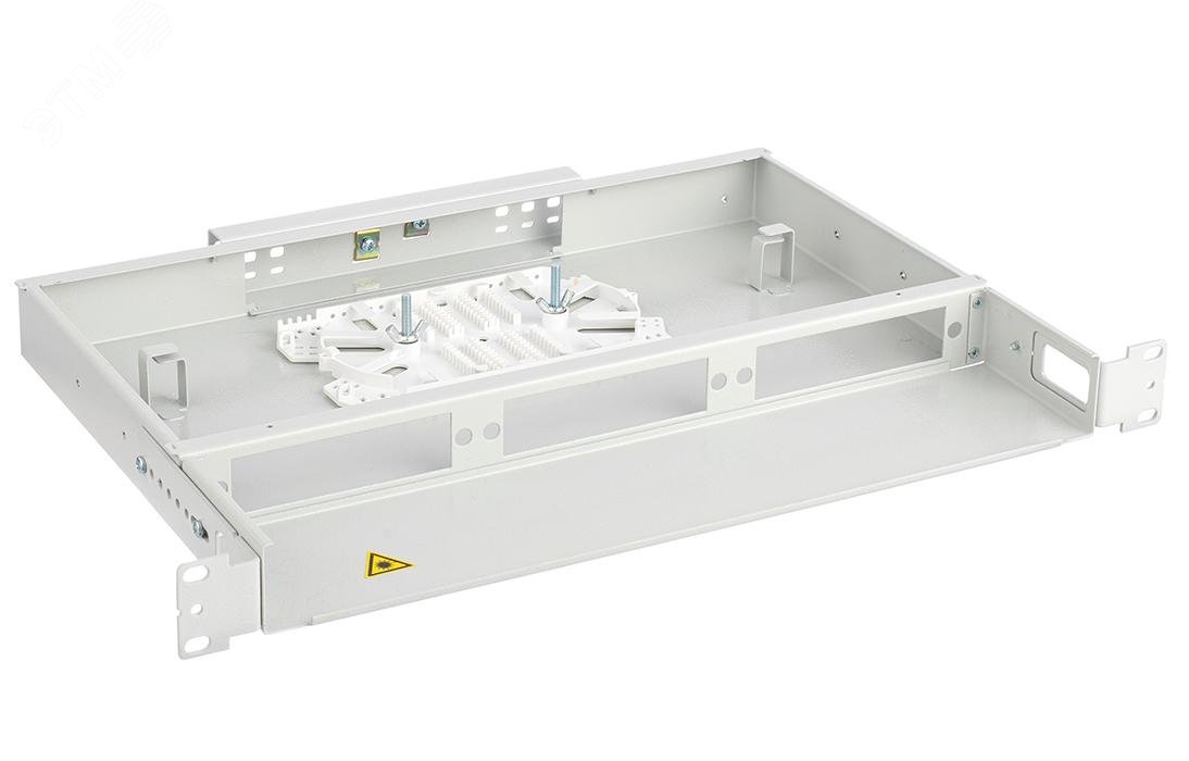 Изображение товара Оптический кросс Кросс ШКОС-С -1U/2 с адаптерами и съемной полкой