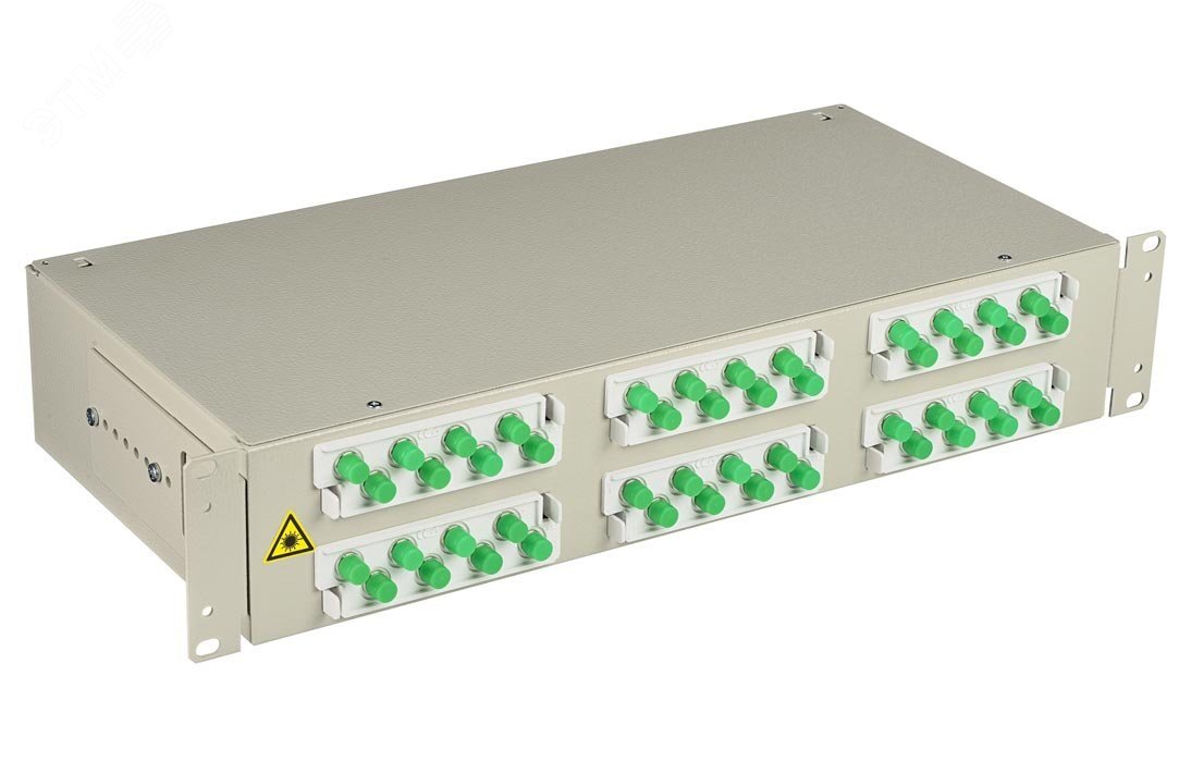 Изображение товара Кросс оптический стоечный ШКОС-Л 48-FC/SC/ST/D/LC металлический монтаж