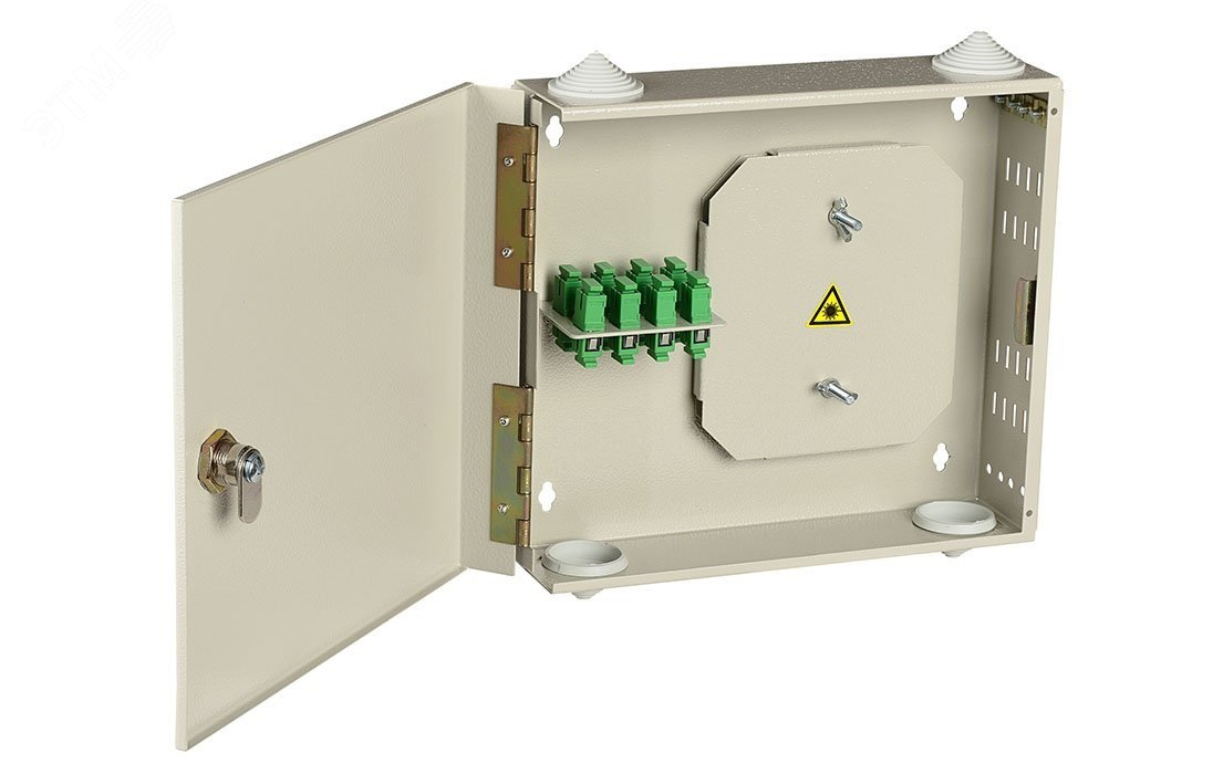 Изображение товара Оптический настенный кросс ШКОН-УМ/2-8-SC с 8 портами SC/APC отечественного производства