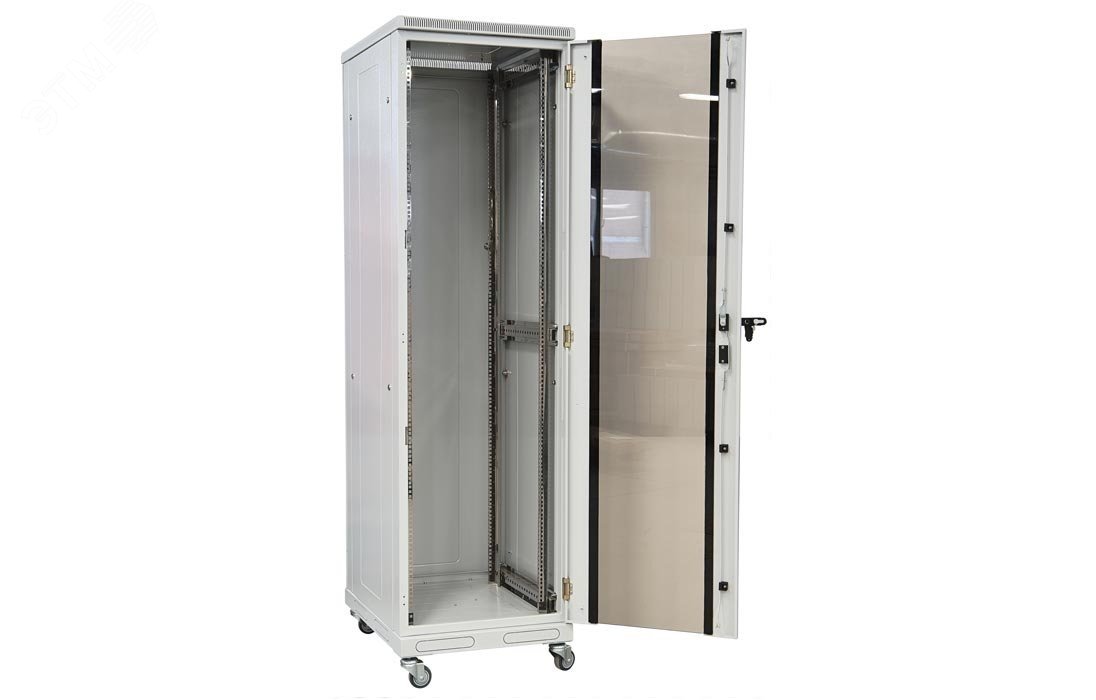 Шкаф напольный телекоммуникационный 19д27U(600x800) передняя дверь стекло 130411-00513 ССД