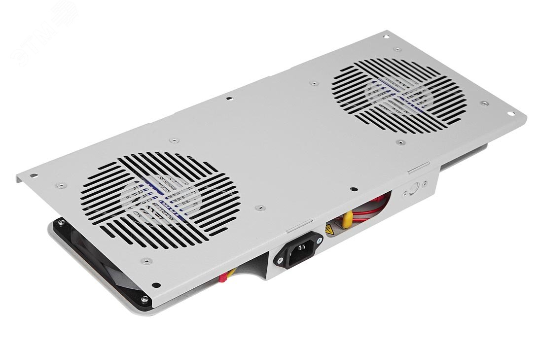 Изображение товара Модуль вентиляторный потолочный 2 вентилятора с термодатчиком для шкафов