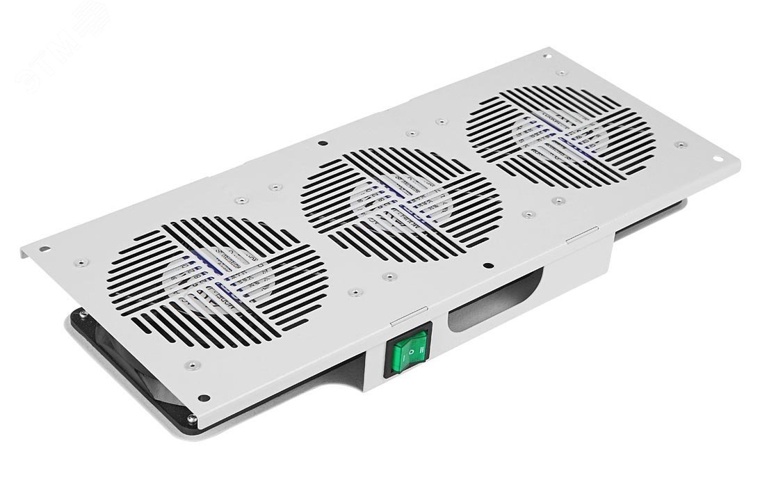 Изображение товара Модуль вентиляторный потолочный 3 вентиля с термодатчиком без шнура питания